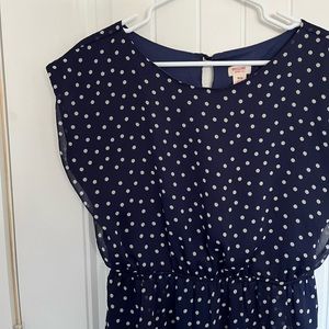 Target Blue & White Polka Dot A-Line Dress
